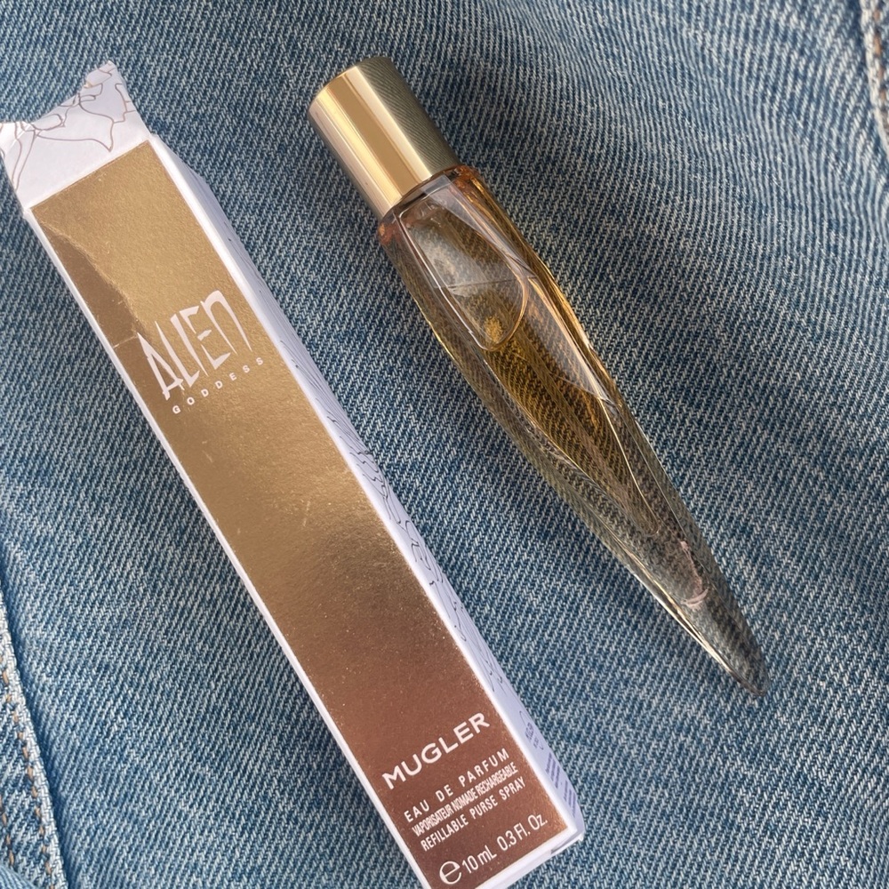 Mugler Alien Goddess Eau de Parfum 10ml cut glass refillable purse spray NIB